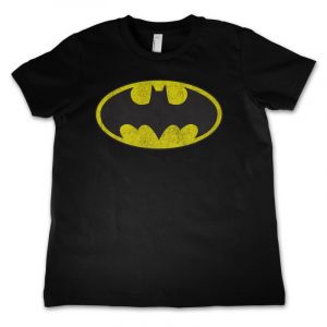 Batman stylové dětské tričko s potiskem Distressed Logo | 10 Let, 12 Let, 4 Roky, 6 Let, 8 Let