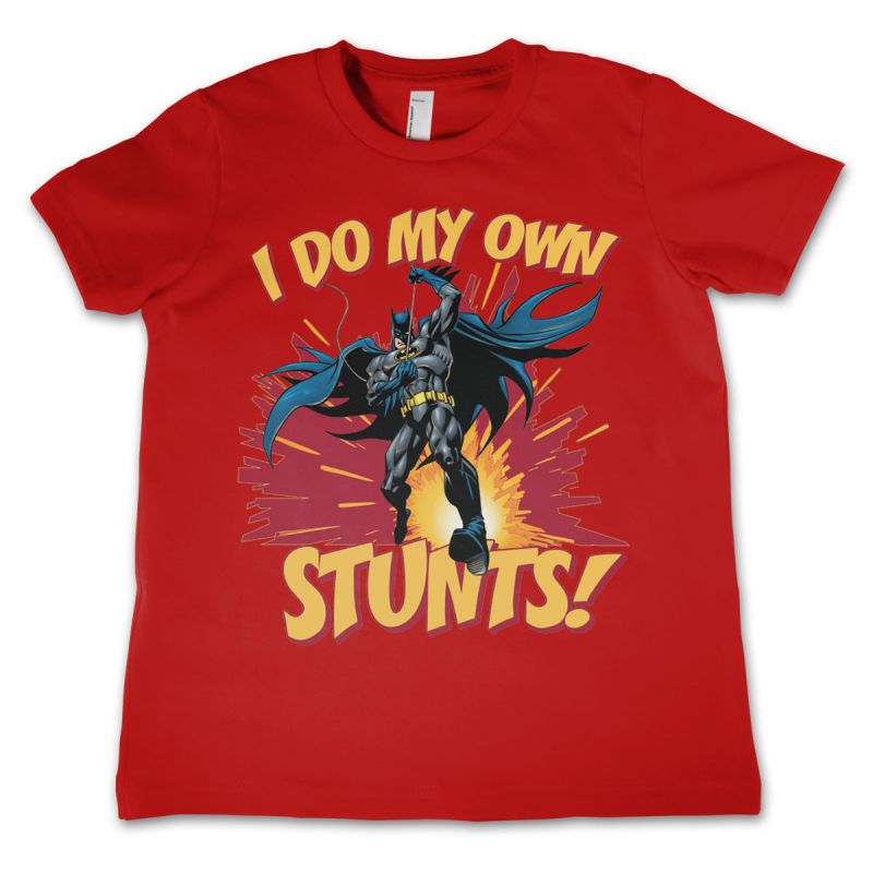 Batman stylové dětské tričko s potiskem I Do My Own Stunts