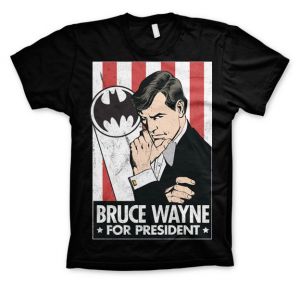 Batman stylové pánské tričko s potiskem Bruce Wayne For President | L, M, S, XL, XXL