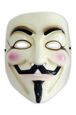 V for Vendetta Replika Guy Fawkes Mask Rubies