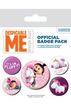 Despicable Me Pin Placky 5-Pack It's So Fluffy Pyramid International