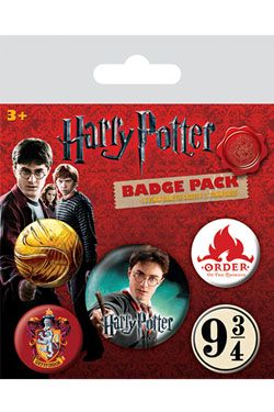 Harry Potter Pin-Back Buttons 5-Pack Nebelvír Pyramid International
