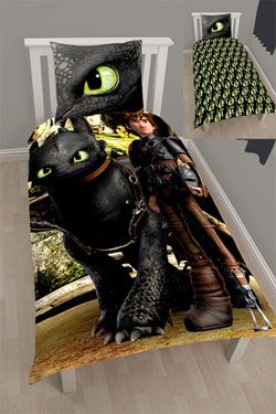 How to Train Your Dragon Povlečení Set Reversible Mountain 135 x 200 cm / 80 x 80 cm Character World