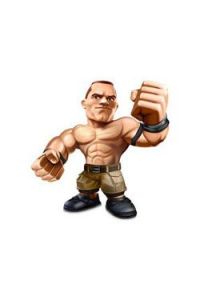 WWE Wrestling Mini Figure John Cena Blue Shirt 8 cm Comansi