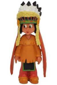 Yakari Figurka Yakari With Headdress 6 cm Bullyland