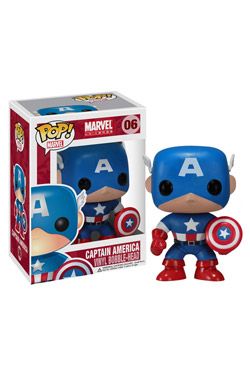 Marvel Comics POP! vinylová Bobble-Head Captain America 10 cm Funko