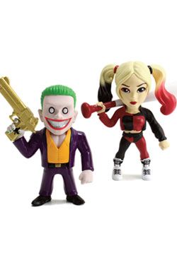 Suicide Squad Metals Kov. Mini Figures 2-Pack Joker & Harley Quinn 10 cm Jada Toys