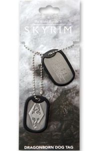 The Elder Scrolls V Skyrim Dog Tags with ball chain Dragonborn Gaya Entertainment