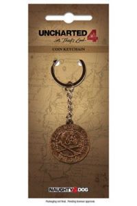 Uncharted 4 Metal Keychain Pirate Coin