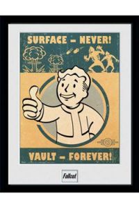 Fallout Zarámovaný Plakát Vault Forever 45 x 34 cm