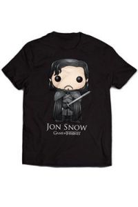 Game of Thrones Tričko Jon Snow Bling Art Velikost L