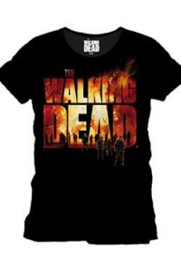 Walking Dead Tričko Burning Logo Velikost L
