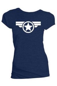 Marvel Dámské Tričko Steve Rogers Super Soldier Velikost S Titan Merchandise