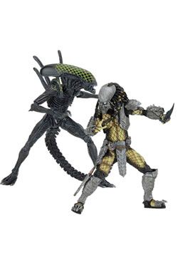 Alien vs. Predator Akční Figure 2-Pack Battle Damaged Celtic vs Battle Damaged Grid 20-23 cm NECA