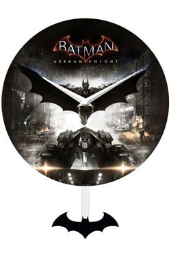 Batman Arkham Knight Nástěnná Hodiny Swinging Bat Icon NJ Croce