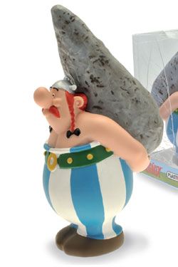 Asterix Bysta Pokladnička Obelix On Menhir 18 cm Plastoy