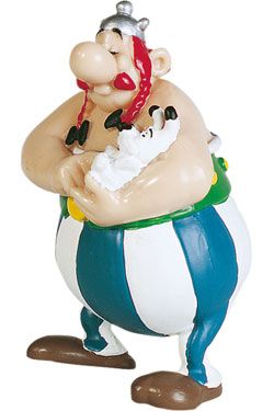 Asterix Figure Obelix with Dogmatix 8 cm Plastoy