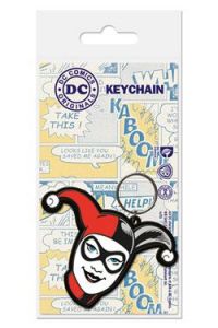 DC Comics Gumový Keychain Harley Quinn 6 cm