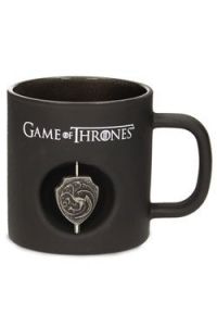 Game of Thrones Hrnek 3D Rotating Logo Targaryen Black Crystal
