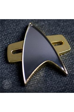 Star Trek Voyager Replika 1/1 Communicator Odznak Quantum Mechanix