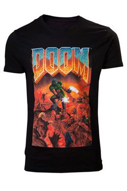 Doom Tričko Classic Boxart Velikost L Difuzed