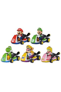 Mario Kart 8 Pull Back Cars Display (15) Tomy