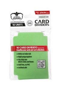 Ultimate Guard Card Dividers Standard Velikost Green (10)