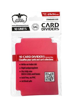 Ultimate Guard Card Dividers Standard Velikost Red (10)