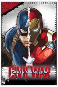 Captain America Civil War Fleece Deka Captain America & Iron Man 100 x 150 cm