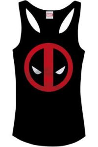 Marvel Comics Girlie Tank Top Deadpool Logo Velikost M Cotton Division