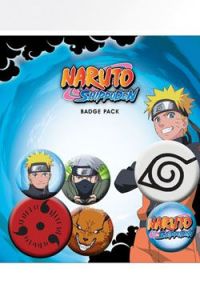 Naruto Shippuden Pin Placky 6-Pack Mix GB eye