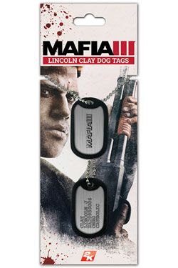 Mafia III Dog Tags with ball chain Clay Lincoln Gaya Entertainment