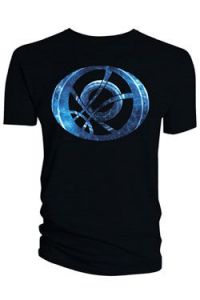 Doctor Strange Tričko Blue Symbol Oblong black Velikost XL