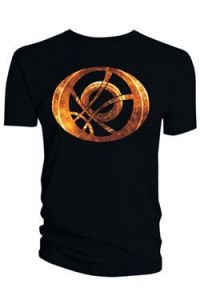 Doctor Strange Tričko Orange Symbol Oblong black Velikost L