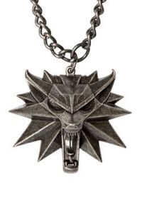 Witcher III Wild Hunt Medallion and Chain Wolf