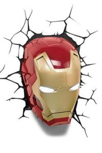 Marvel Comics 3D LED Light Iron Man Mask 3Dlight
