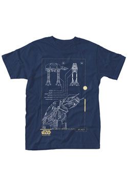 Star Wars Rogue One Tričko Blue Print Velikost S PHD Merchandise