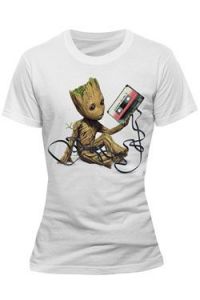 Guardians of the Galaxy 2 Dámské Tričko Groot & Tape Velikost L