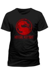 Mortal Kombat Tričko Distressed Logo Velikost XL