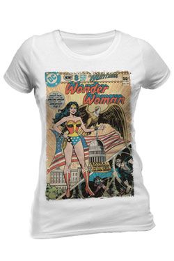 DC Comics Dámské Tričko Wonder Woman Justice League Vintage Comic Velikost S CID