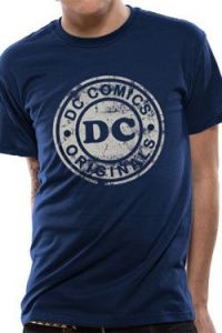 DC Comics Tričko Distressed Logo Velikost XL
