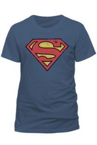 Superman Tričko Vintage Logo Velikost M