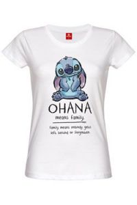 Lilo & Stitch Dámské Tričko Ohana Means Family Velikost M