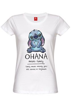 Lilo & Stitch Dámské Tričko Ohana Means Family Velikost S Nastrovje Potsdam