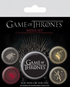 Game Of Thrones Pin-Back Buttons 5-Pack Great Houses Pyramid International
