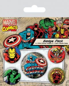 Marvel Comics Pin Placky 5-Pack Captain America Pyramid International