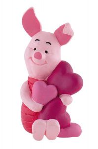Winnie the Pooh Figure Piglet with Hearts 6 cm Bullyland
