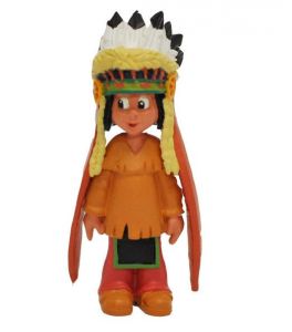 Yakari Figurka Yakari With Headdress 6 cm Bullyland