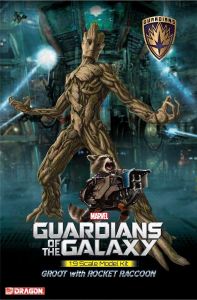 Guardians of the Galaxy Plastic Model Kit 1/9 Groot & Rocket Raccoon 20 cm Dragon Models
