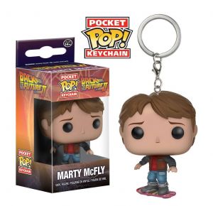 Back to the Future II Pocket POP! Vinyl Keychain Marty McFly on Hoverboard 4 cm Funko